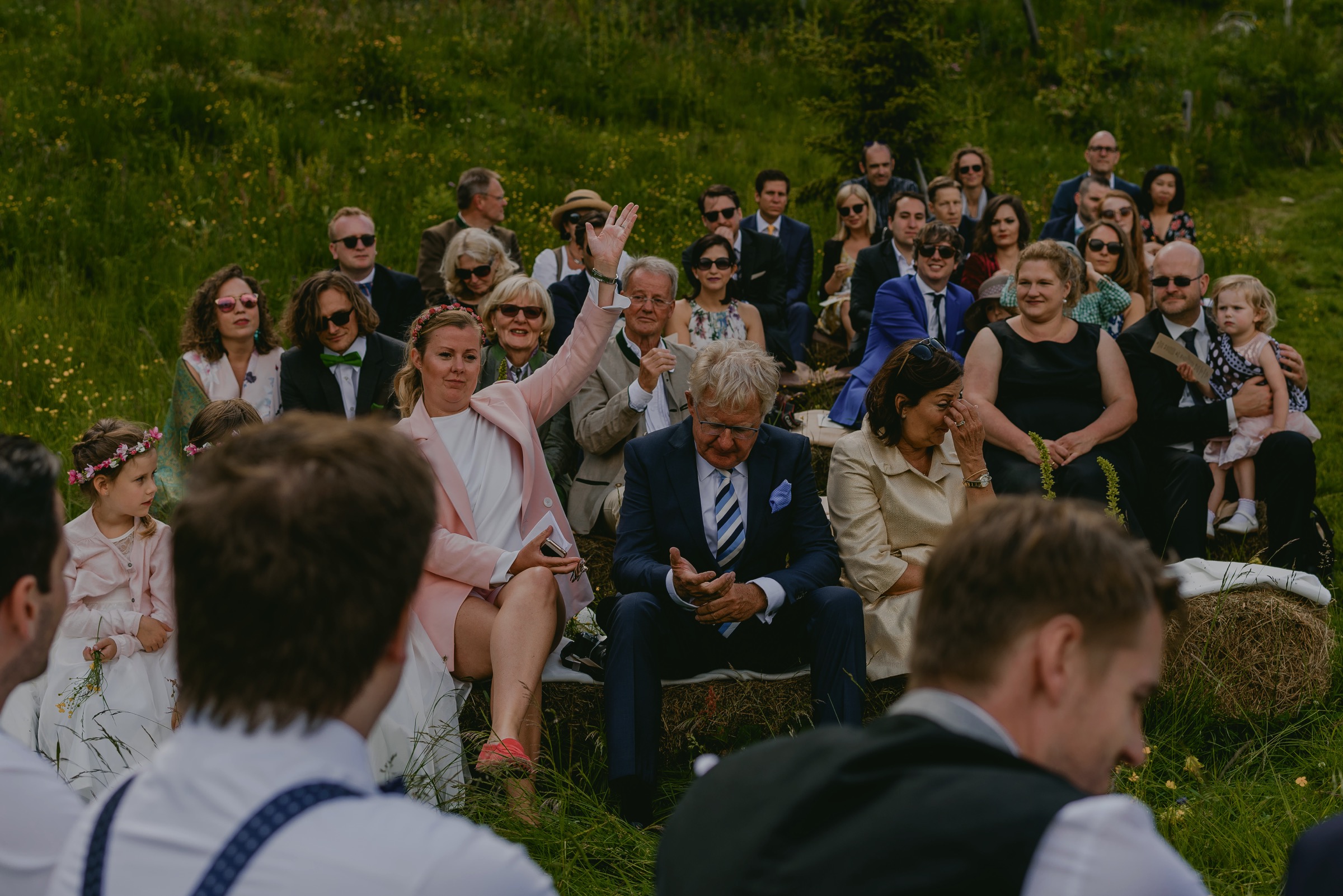outdoor ceremony destination wedding in austria alps