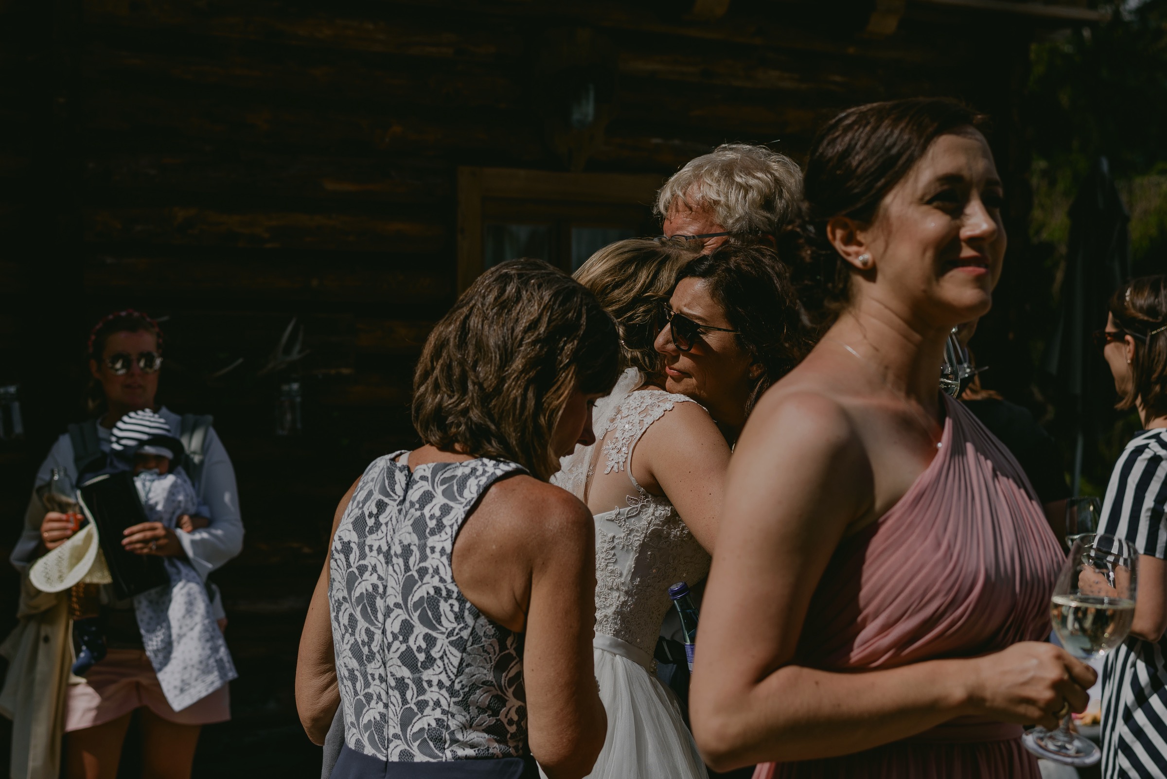 moment at the wedding in austrian alps